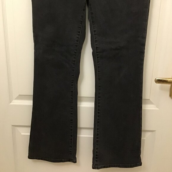 Madewell Black Gray Cali-Demi Boots Jeans Size 28T - Picture 3 of 9